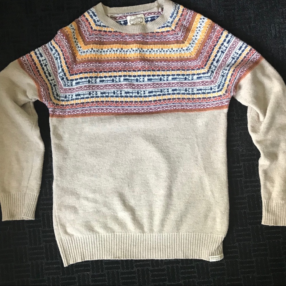 THIRD & ARMY MEN FAIR ISLE SWEATER